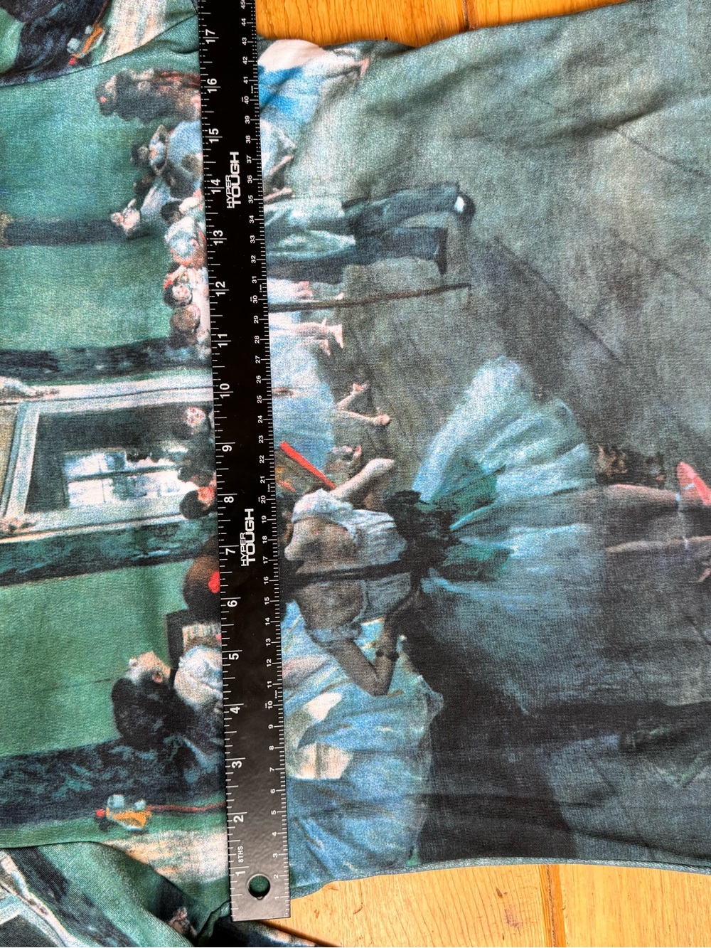 Breeke 3/4 Sleeve Graphic T-shirt Edgar Degas Print “ The Dance Class” Medium - Picture 8 of 10